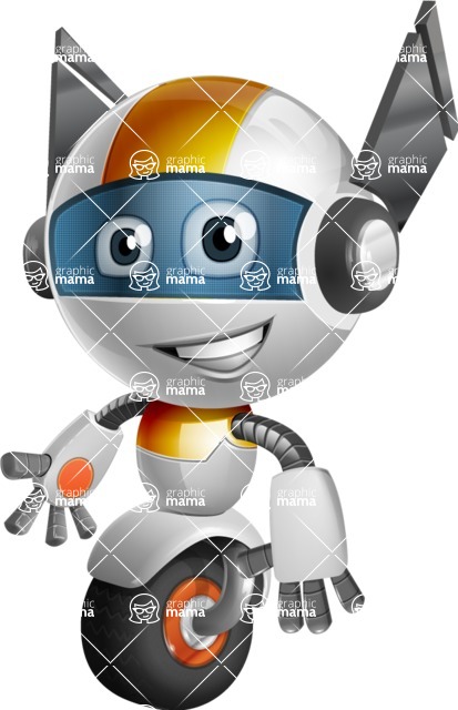 Cute robot cartoon character - 112 stock vector images - Cute robot cartoon character with happy face - stock vector image